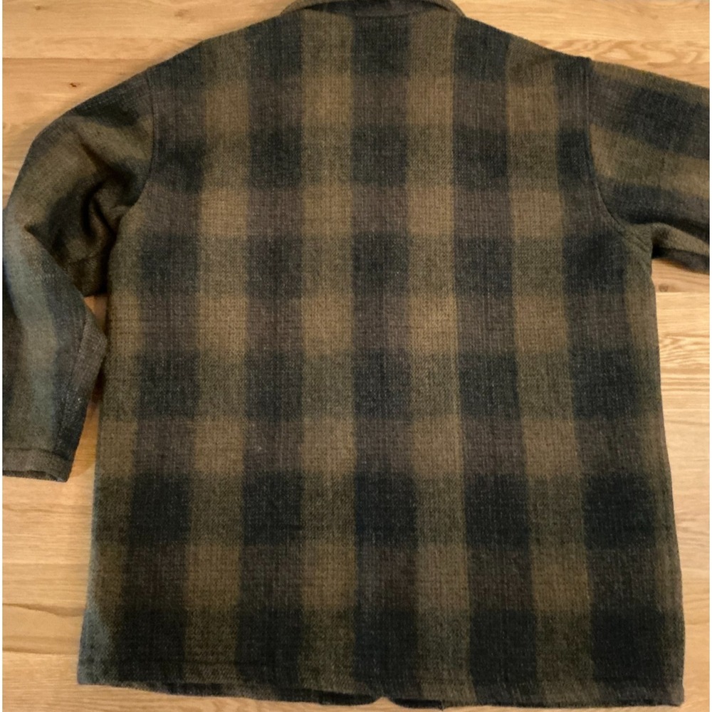Urban Equipment Wool Plaid Barn Jacket Leather Collar Large Brown Grandpa‎ Core - Picture 3 of 8
